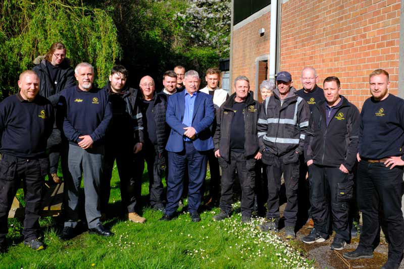 From left to right: Joe, Sean, Ian, Liam, Peter, Jack,Steve, Dave, Archie, Marko, Rach C, Paul, Russ, Matt, George.